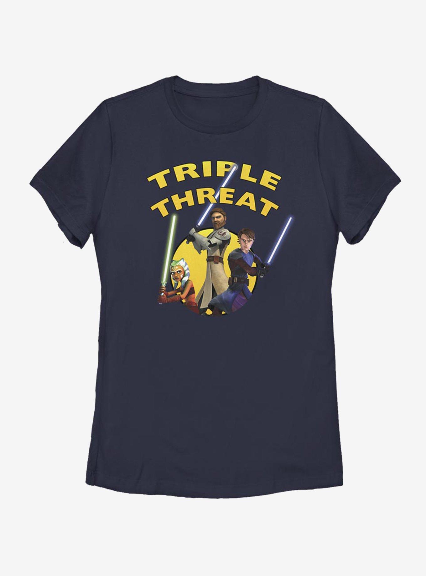 Star Wars: The Clone Wars Ahsoka Light Side Triple Threat Womens T-Shirt, , hi-res