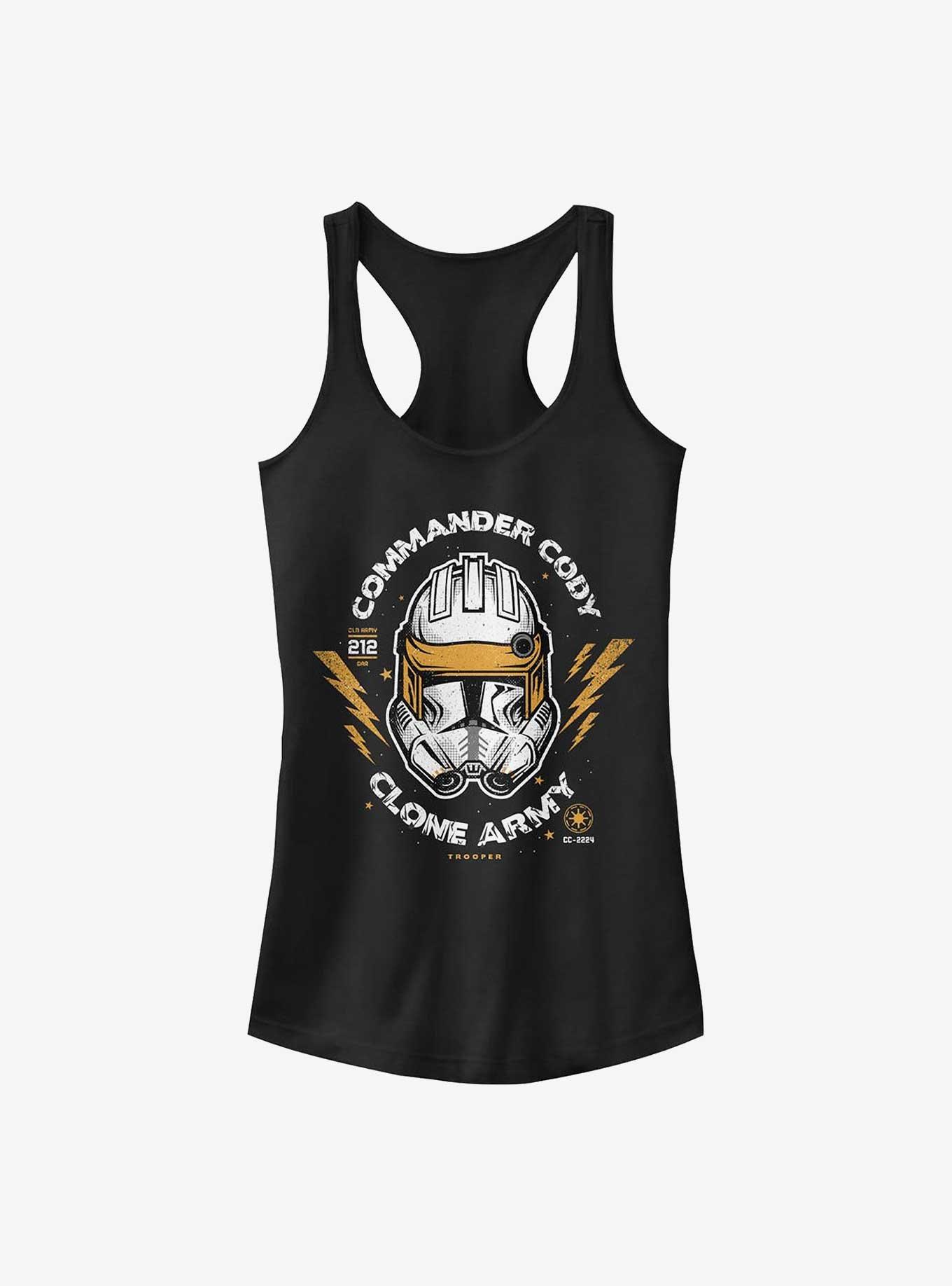 Star Wars: The Clone Wars Commander Cody Womens Tank Top, BLK HTR, hi-res