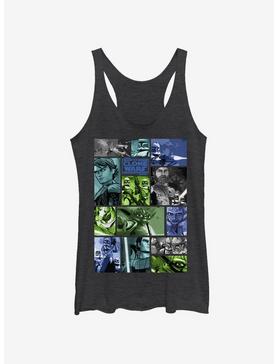 Plus Size Star Wars: The Clone Wars Story Squares Womens Tank Top, , hi-res