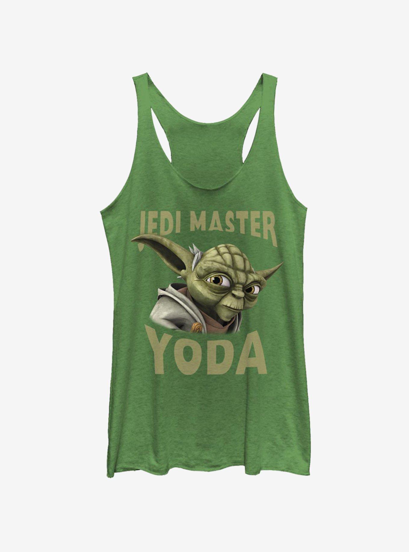 Star Wars: The Clone Wars Yoda Face Womens Tank Top, ENVY, hi-res