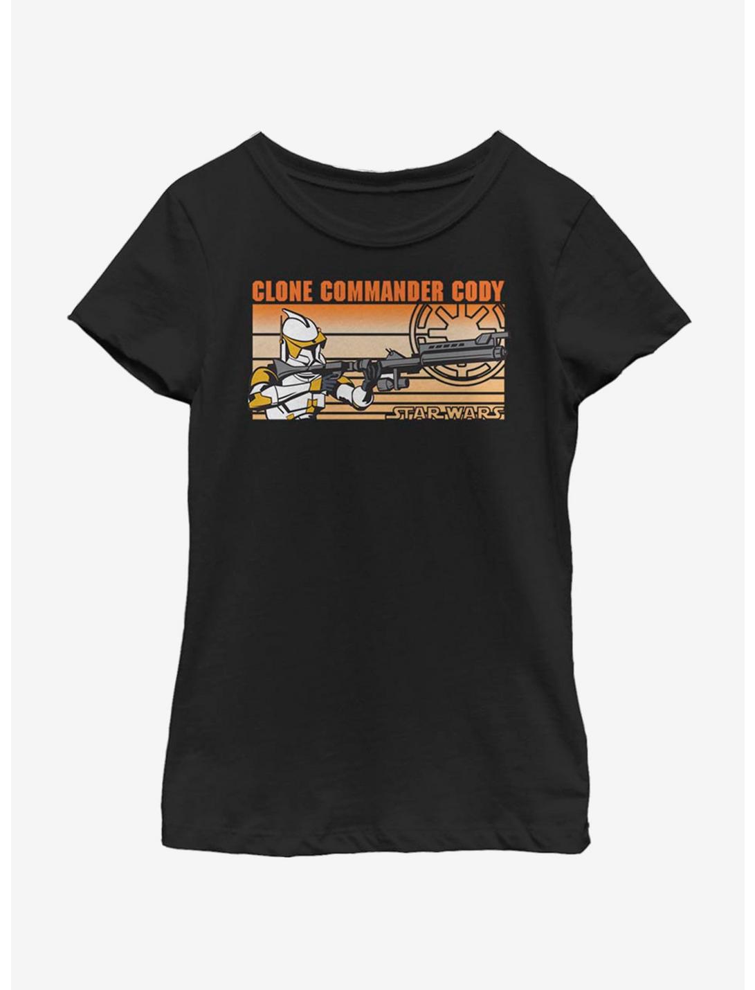 Star Wars: The Clone Wars Commander Cody Youth Girls T-Shirt, BLACK, hi-res
