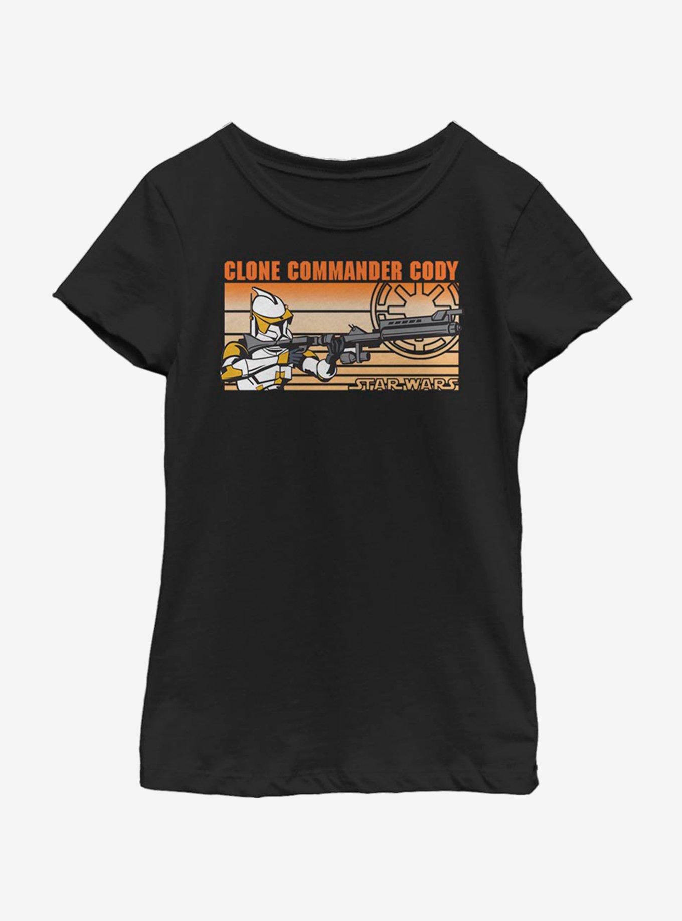 Star Wars: The Clone Wars Commander Cody Youth Girls T-Shirt, BLACK, hi-res