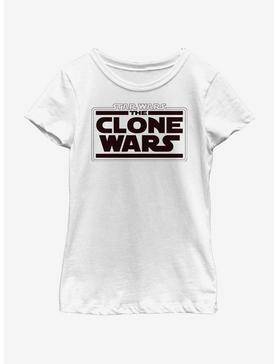 Star Wars: The Clone Wars Logo Youth Girls T-Shirt, , hi-res