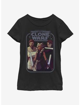 Star Wars: The Clone Wars Ahsoka Hero Group Shot Youth Girls T-Shirt, , hi-res