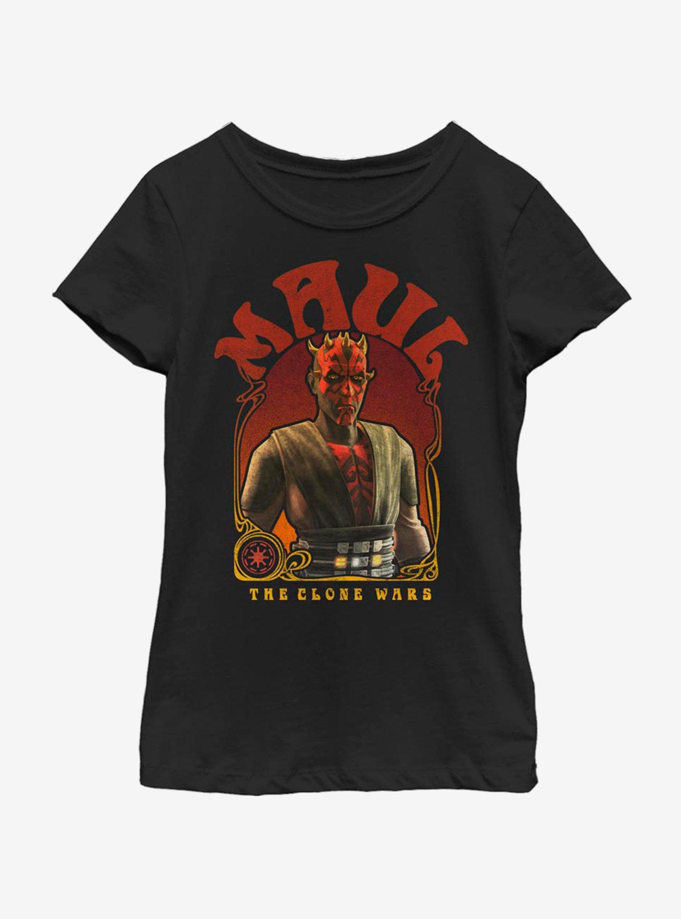 Star Wars: The Clone Wars Maul Nouveau Youth Girls T-Shirt, BLACK, hi-res