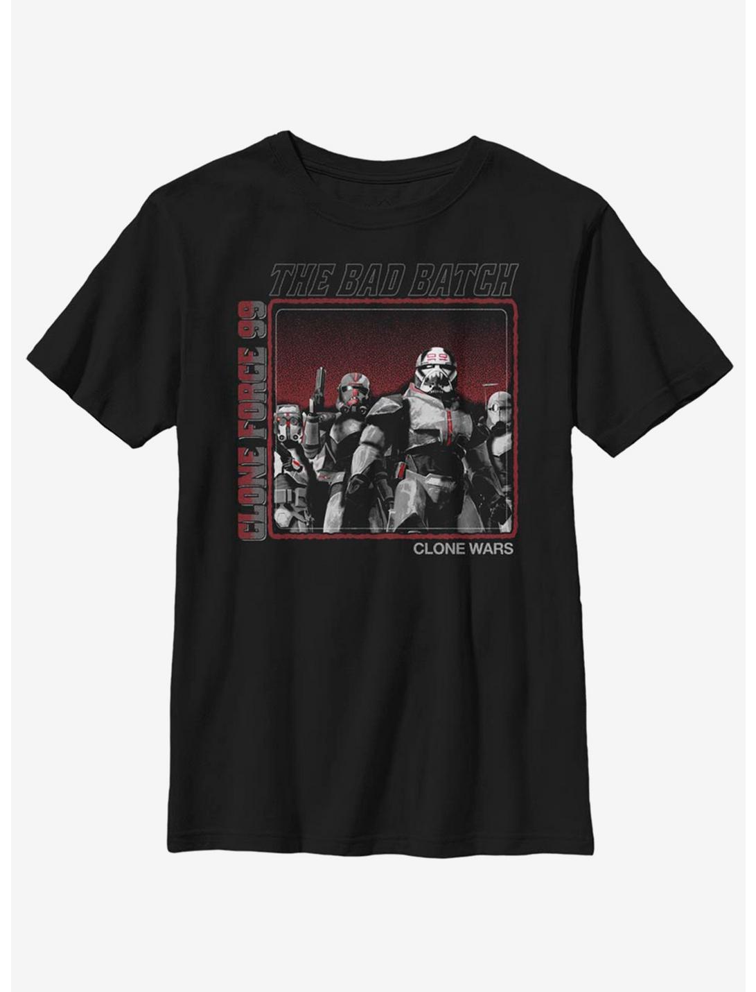 Star Wars: The Clone Wars Bad Batch Youth T-Shirt, BLACK, hi-res