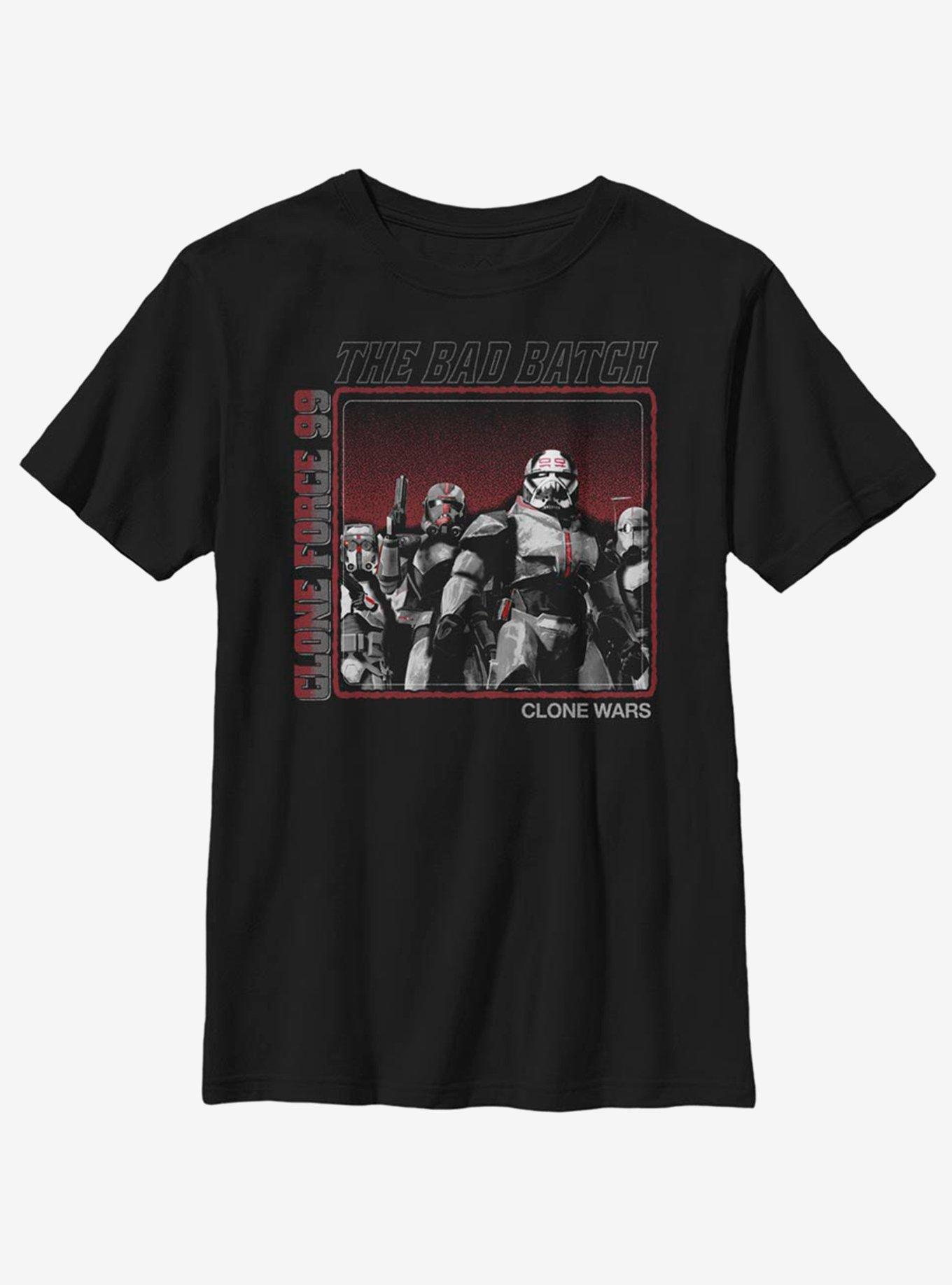 Star Wars: The Clone Wars Bad Batch Youth T-Shirt, BLACK, hi-res