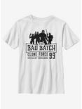 Star Wars: The Clone Wars Bad Batch Emblem Youth T-Shirt, WHITE, hi-res