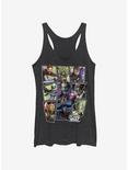 Star Wars: The Clone Wars Scattered Group Womens Tank Top, BLK HTR, hi-res