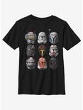 Star Wars: The Clone Wars Clone Helmets Youth T-Shirt, BLACK, hi-res