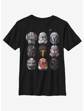 Star Wars: The Clone Wars Clone Helmets Youth T-Shirt, , hi-res