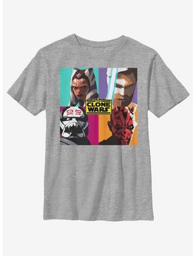 Star Wars: The Clone Wars Ahsoka Heroes Pop Art Youth T-Shirt, , hi-res
