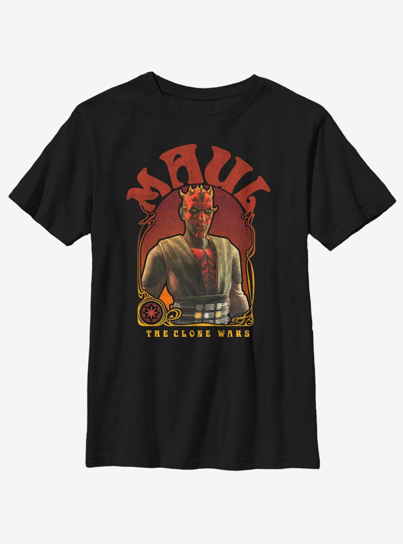 Star Wars: The Clone Wars Maul Nouveau Youth T-Shirt, BLACK, hi-res