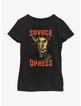 Star Wars: The Clone Wars Savage Opress Face Youth Girls T-Shirt, , hi-res