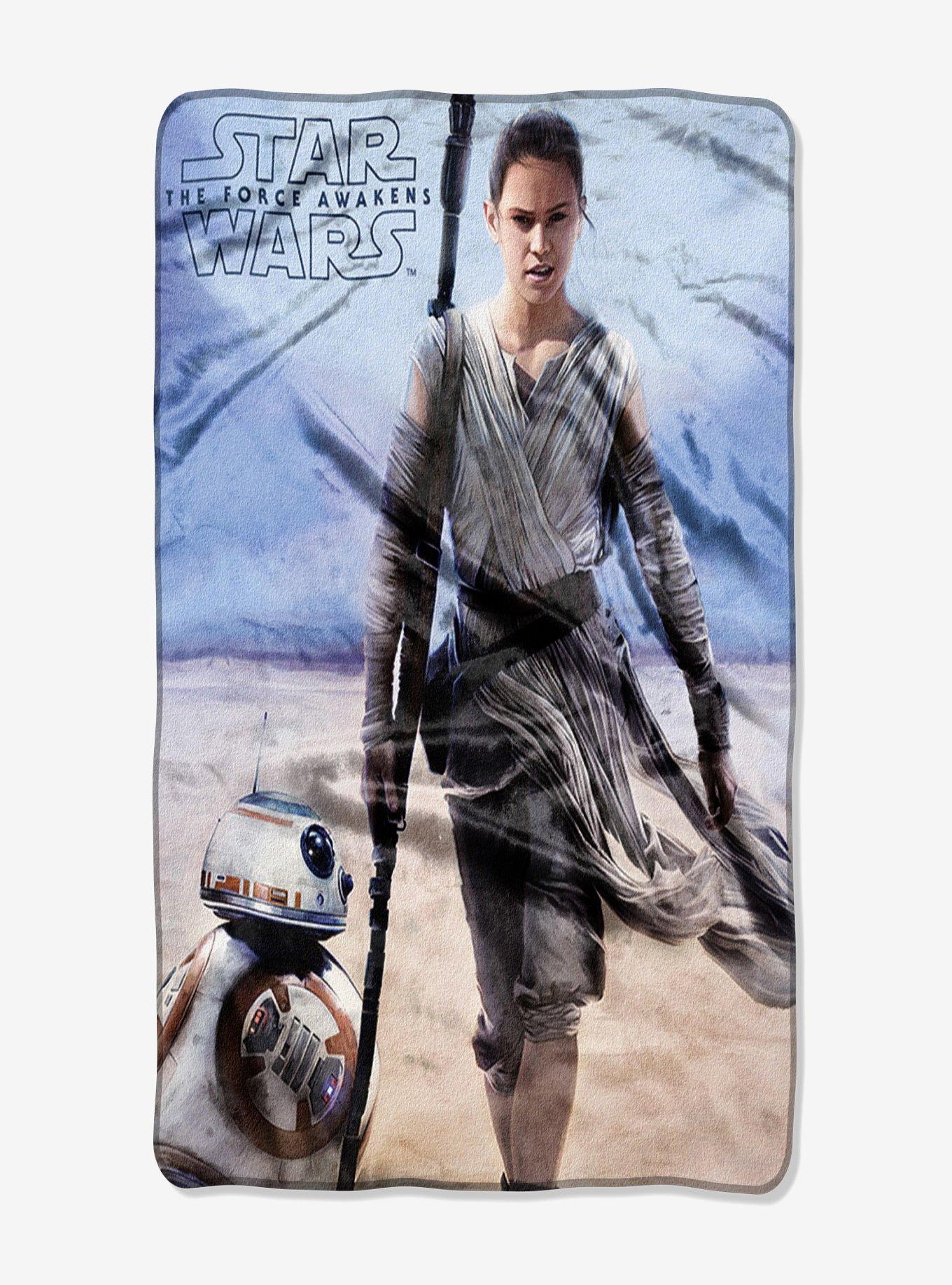 Star Wars Episode 7 The Force Awakens Rey Silk Touch Throw, , hi-res