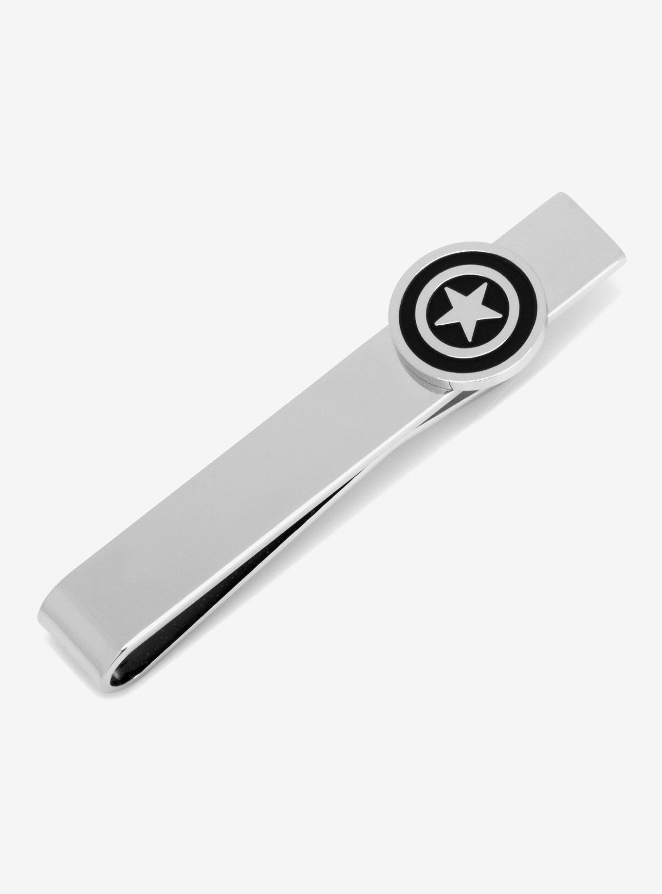 Marvel Captain America Silver Tie Bar, , hi-res