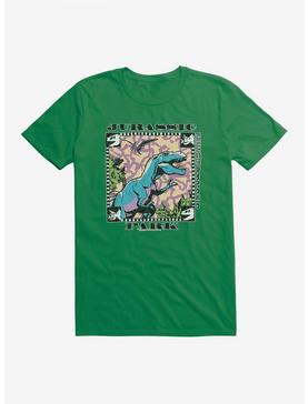 Jurassic Park Trex Vintage T-Shirt, KELLY GREEN, hi-res
