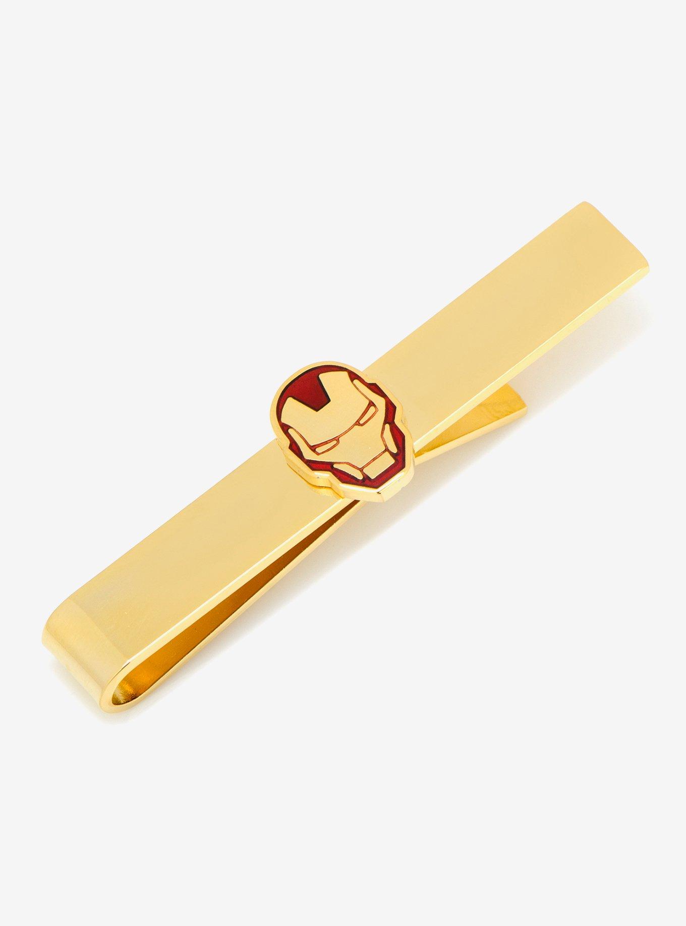 Marvel Iron Man Gold Plated Iron Man Tie Bar, , hi-res