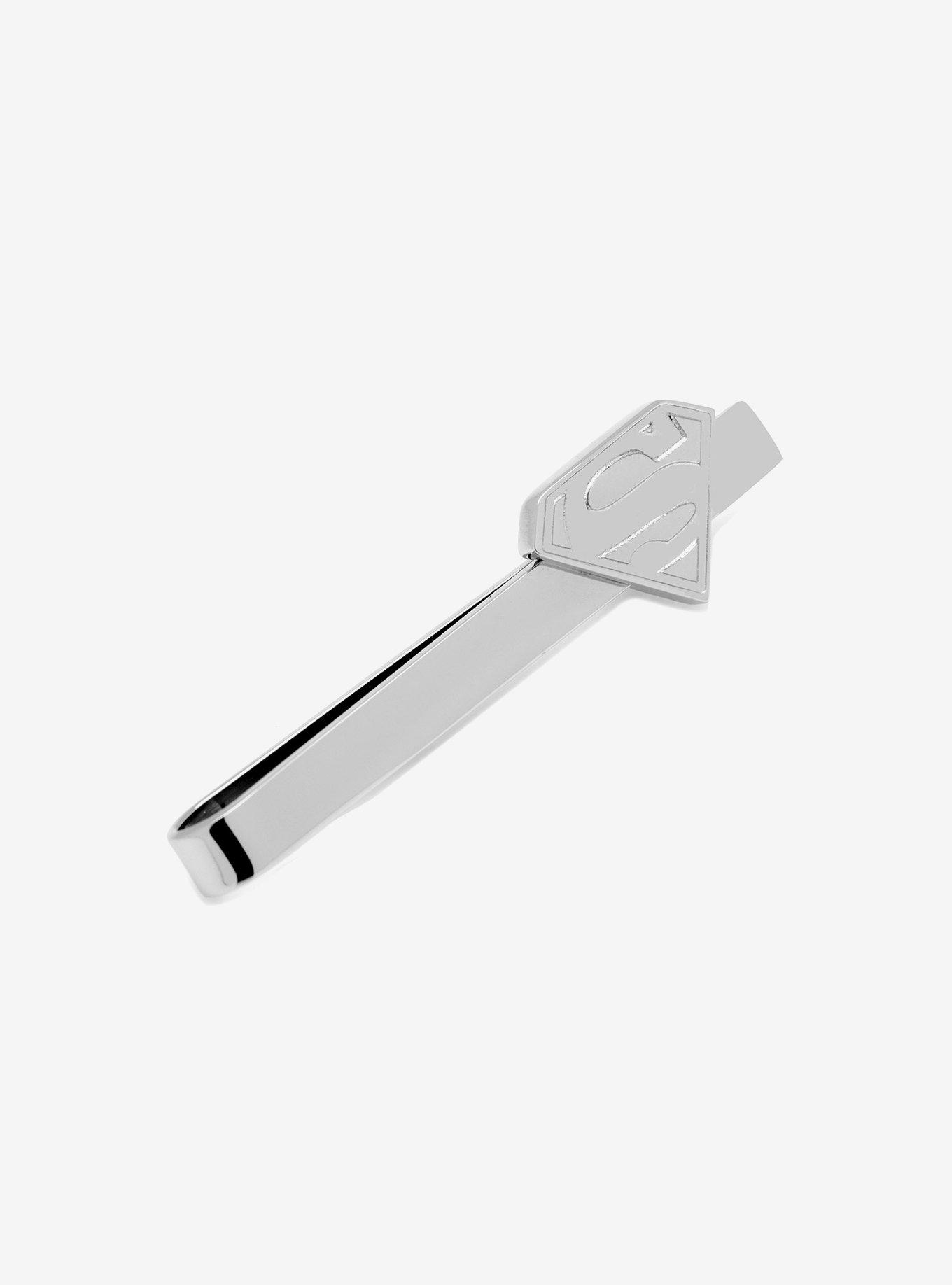 DC Comics Superman Stainless Steel Superman Recessed Shield Tie Bar, , hi-res