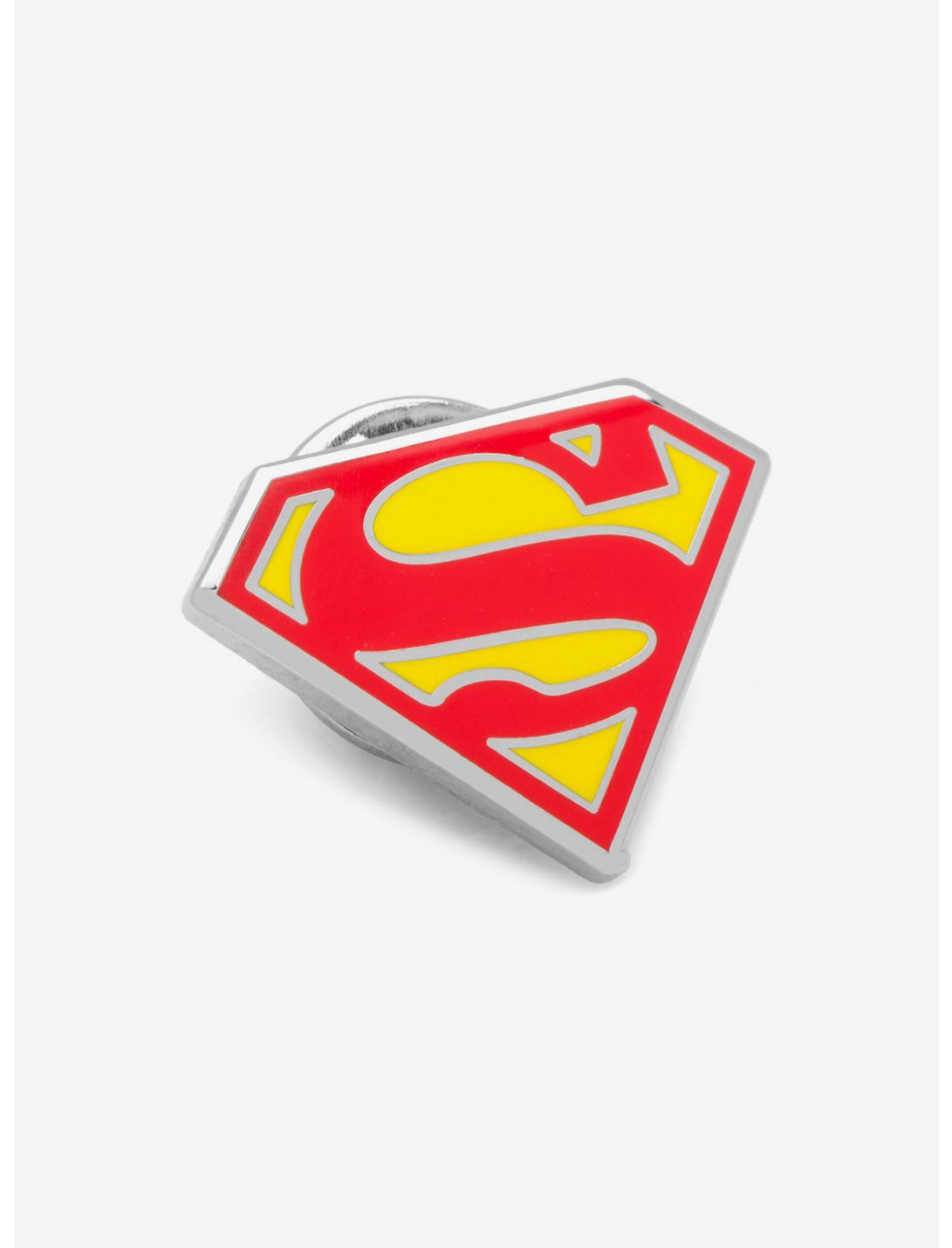 DC Comics Superman Enamel Superman Shield Lapel Pin, , hi-res