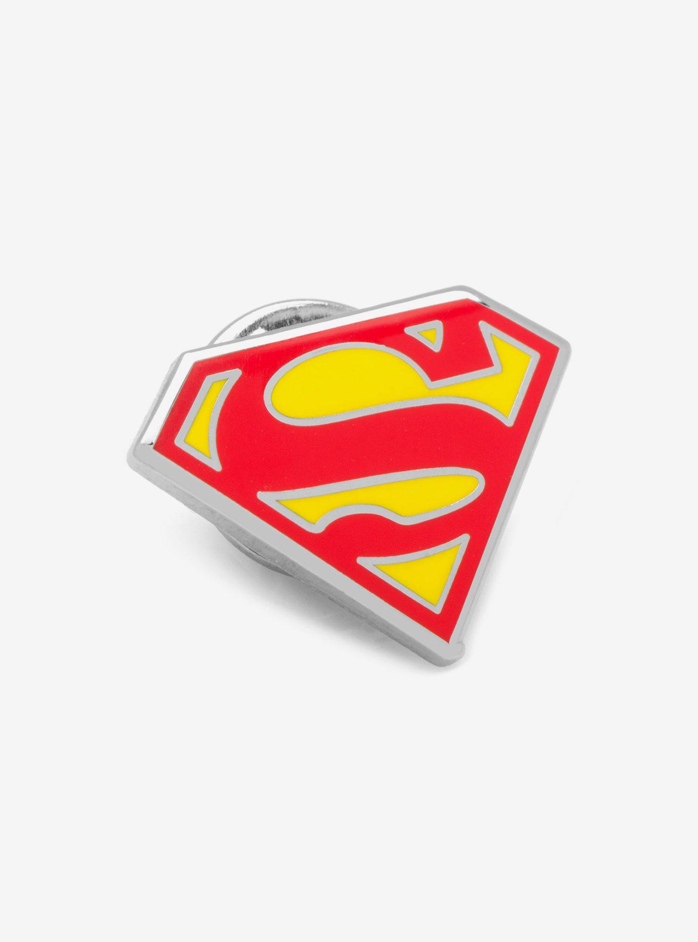 DC Comics Superman Enamel Superman Shield Lapel Pin, , hi-res
