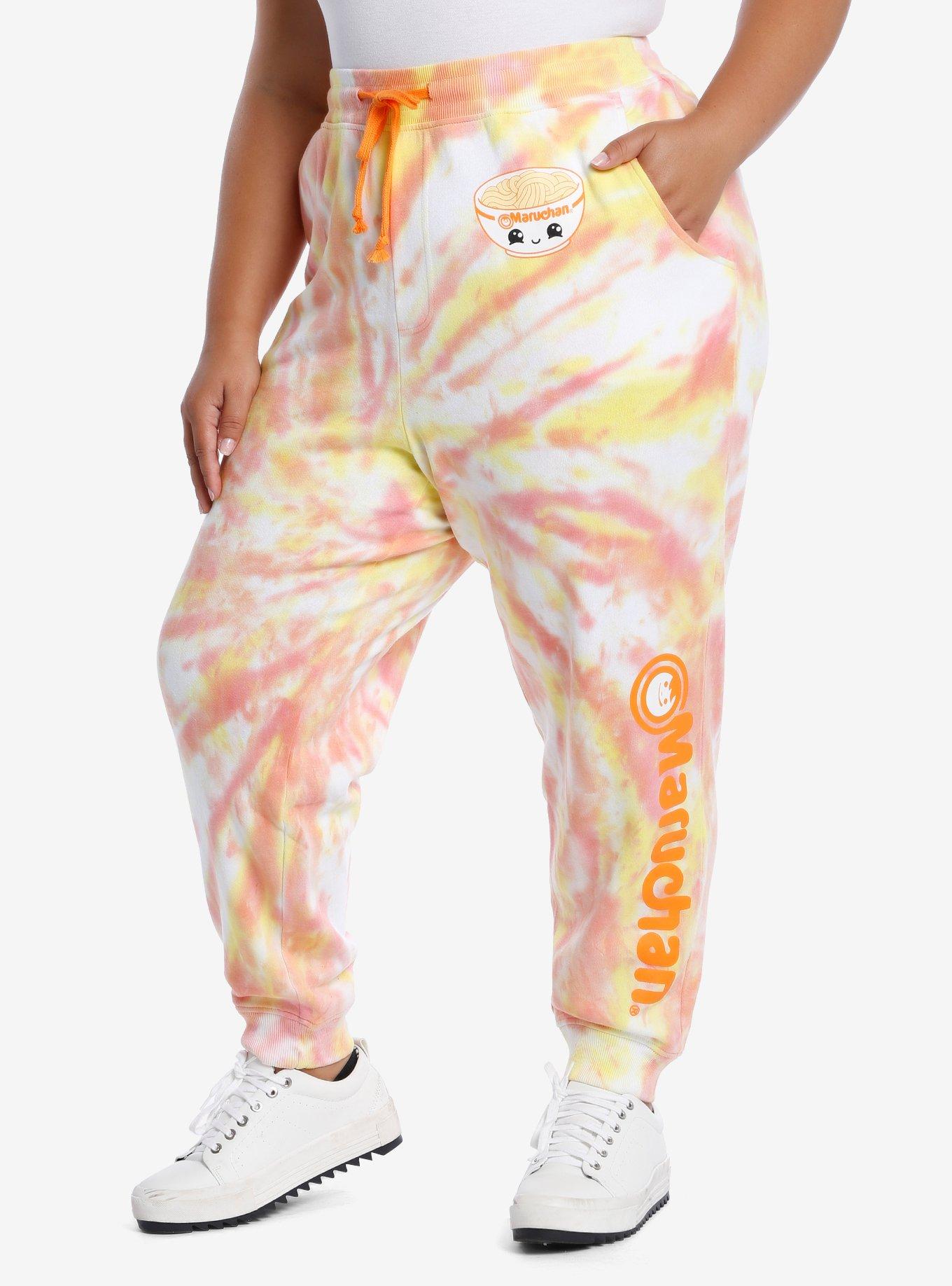 Maruchan Tie-Dye Girls Sweatpants Plus Size, TIE DYE, hi-res