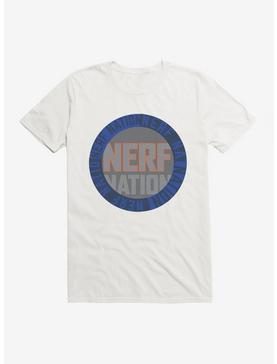 Nerf Nation Emblem T-Shirt, WHITE, hi-res