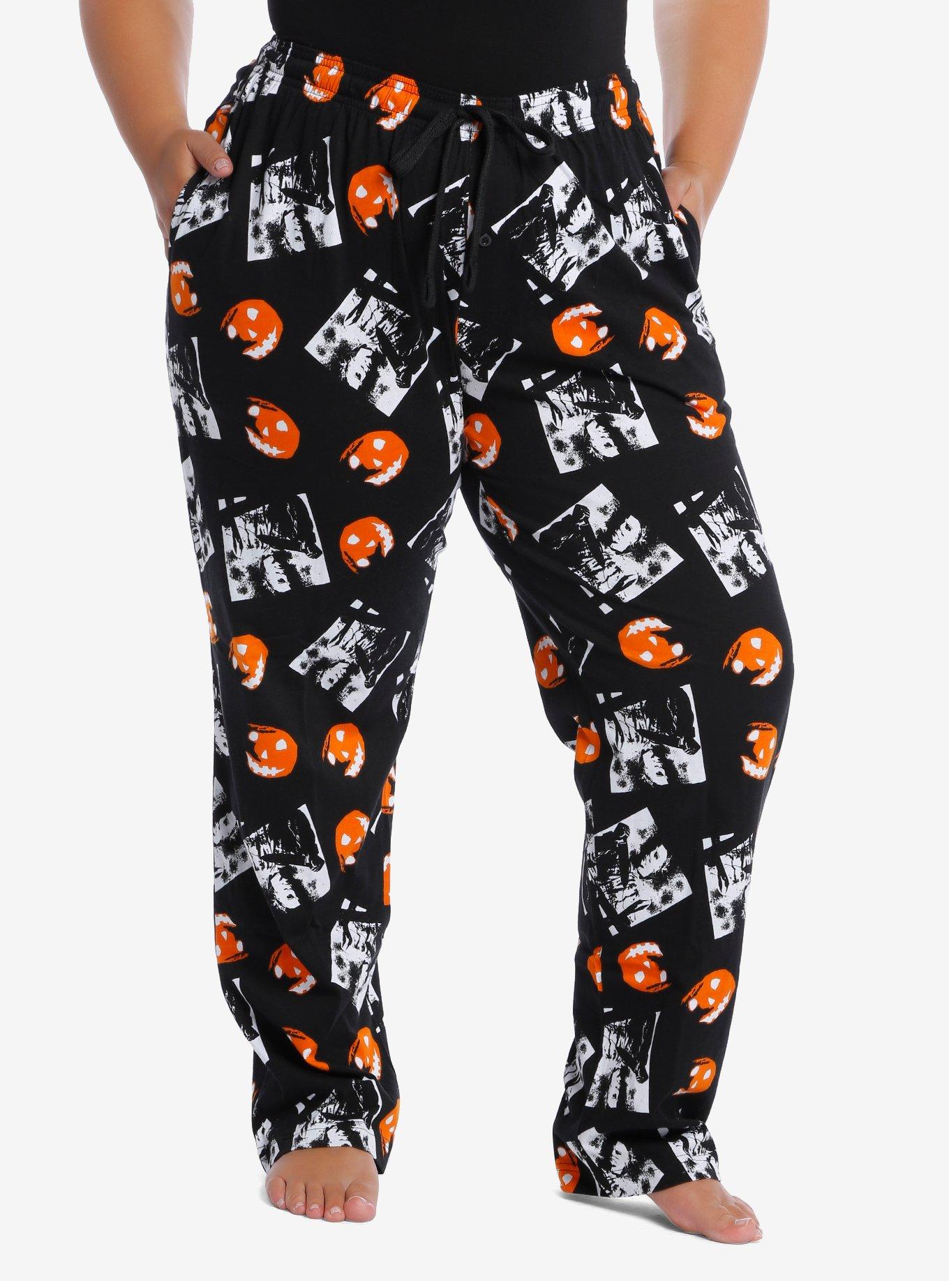 Halloween Pumpkin Knife Pajama Pants | escapeauthority.com