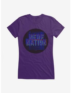 Nerf Nation Circle Graphic Girls T-Shirt, , hi-res