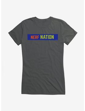 Nerf Nation Box Logo Graphic Girls T-Shirt, , hi-res