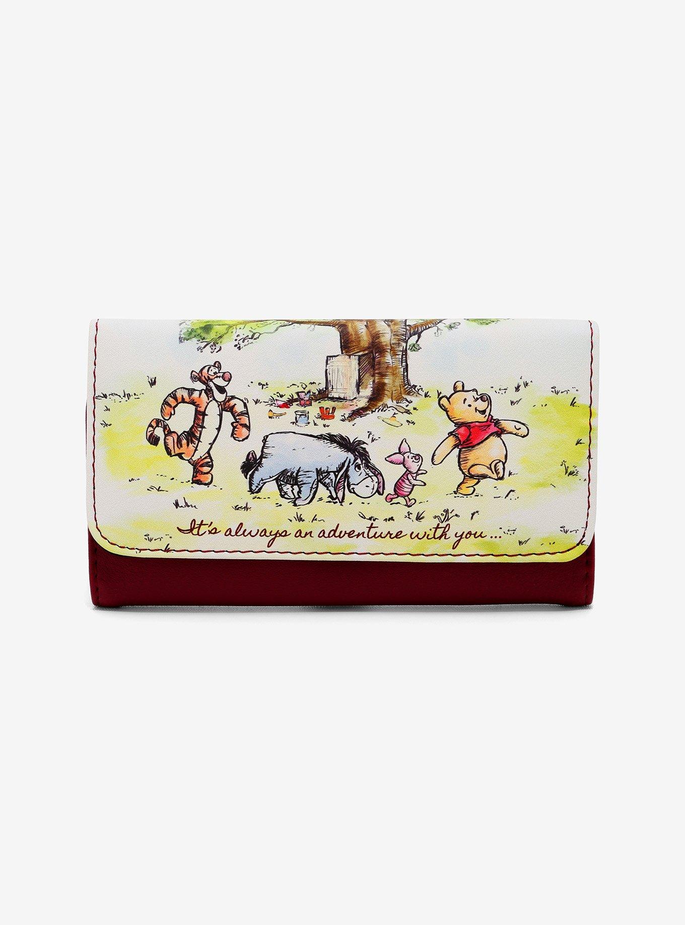 Loungefly Disney Winnie The Pooh Sketch Flap Wallet, , hi-res