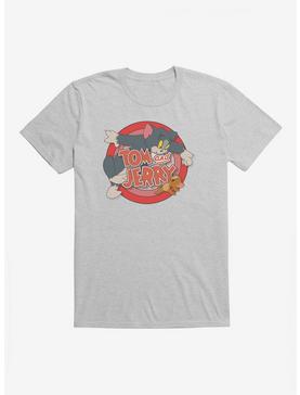 Tom And Jerry Bullseye Tom T-Shirt, HEATHER GREY, hi-res