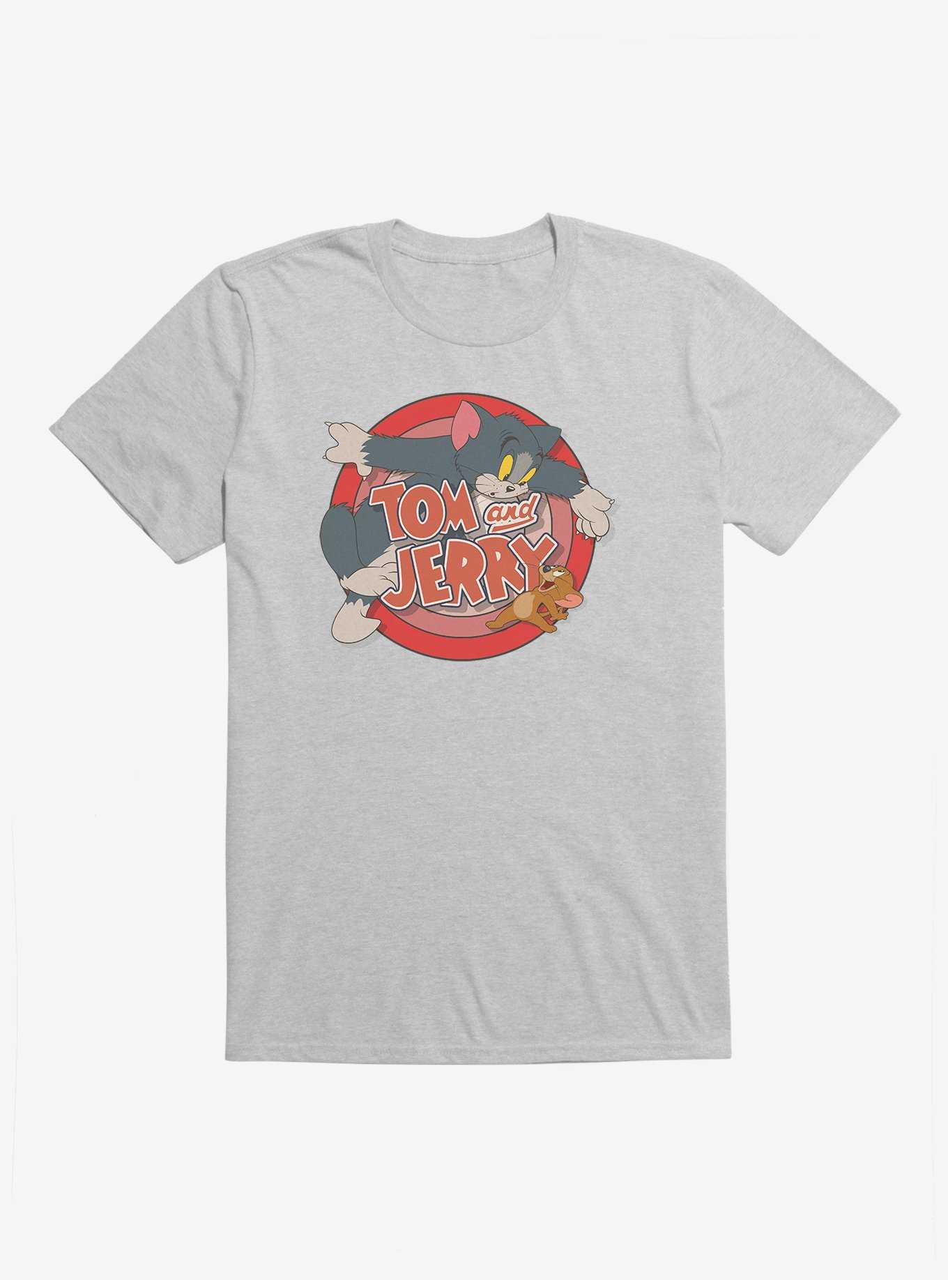 Tom And Jerry Bullseye Tom T-Shirt, HEATHER GREY, hi-res