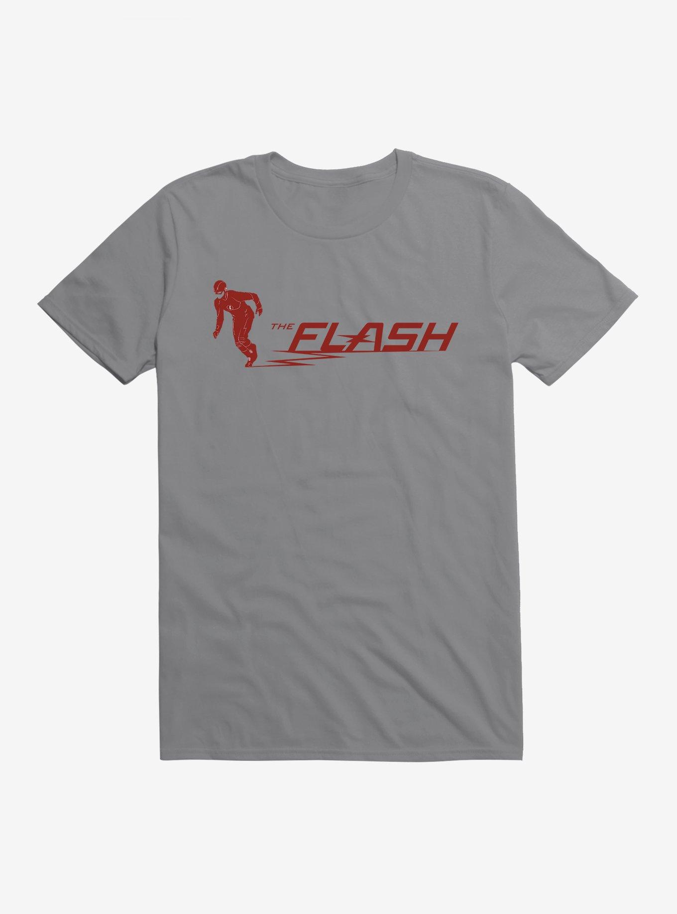 DC Comics The Flash Action Logo T-Shirt, STORM GREY, hi-res