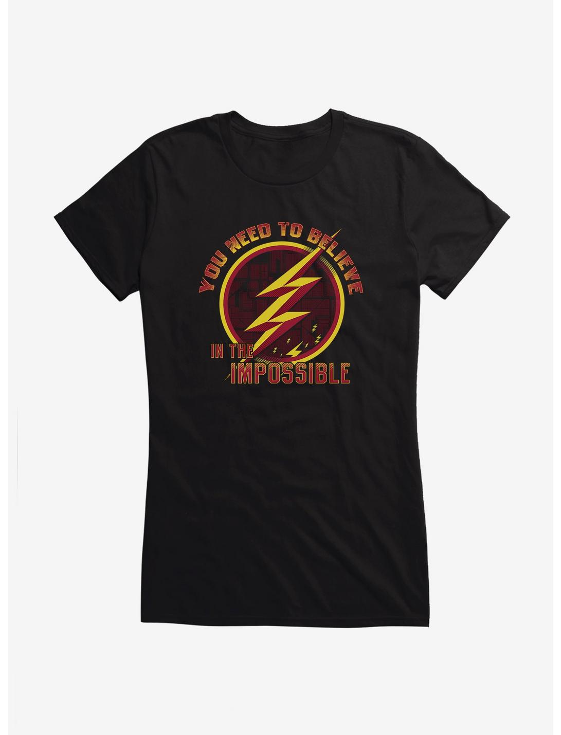 DC Comics The Flash Always Believe Girls T-Shirt, BLACK, hi-res