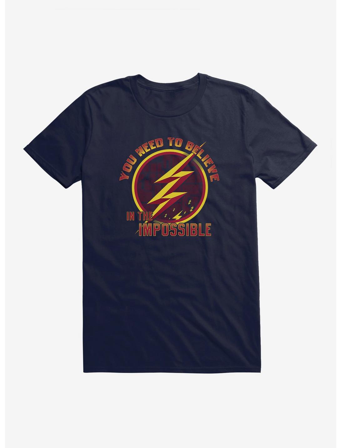 DC Comics The Flash Always Believe T-Shirt, NAVY, hi-res