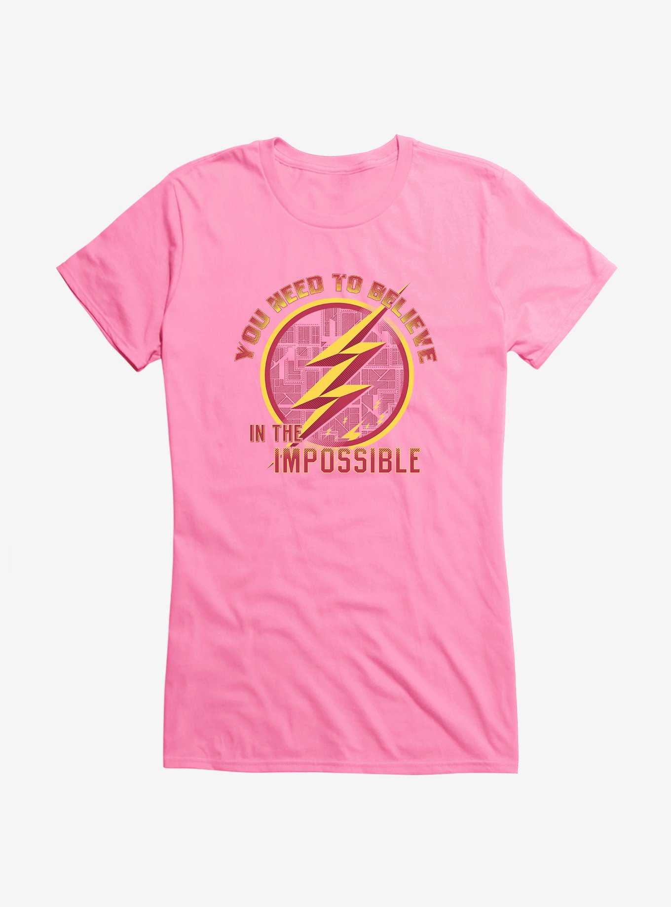 DC Comics The Flash Always Believe Girls T-Shirt, CHARITY PINK, hi-res