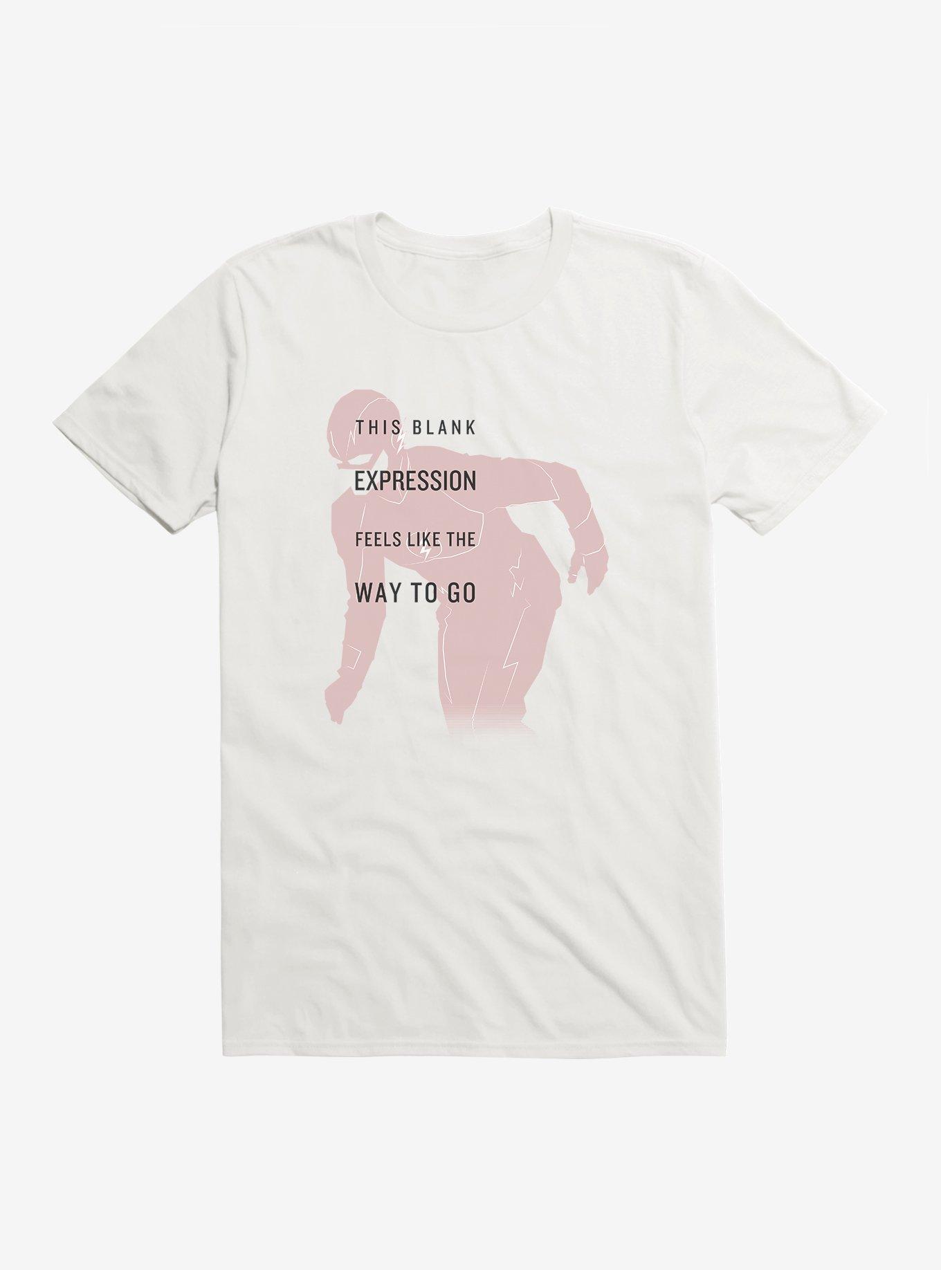 DC Comics The Flash Blank Expression T-Shirt, WHITE, hi-res