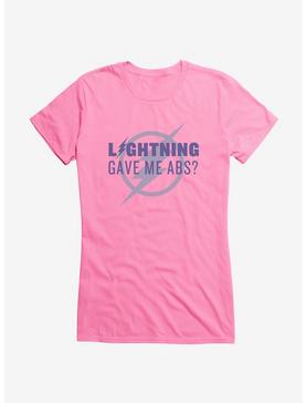 DC Comics The Flash Lightning Gave Me Abs Girls T-Shirt, , hi-res