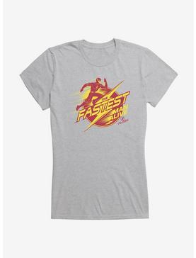 DC Comics The Flash Fastest Man Girls T-Shirt, HEATHER, hi-res