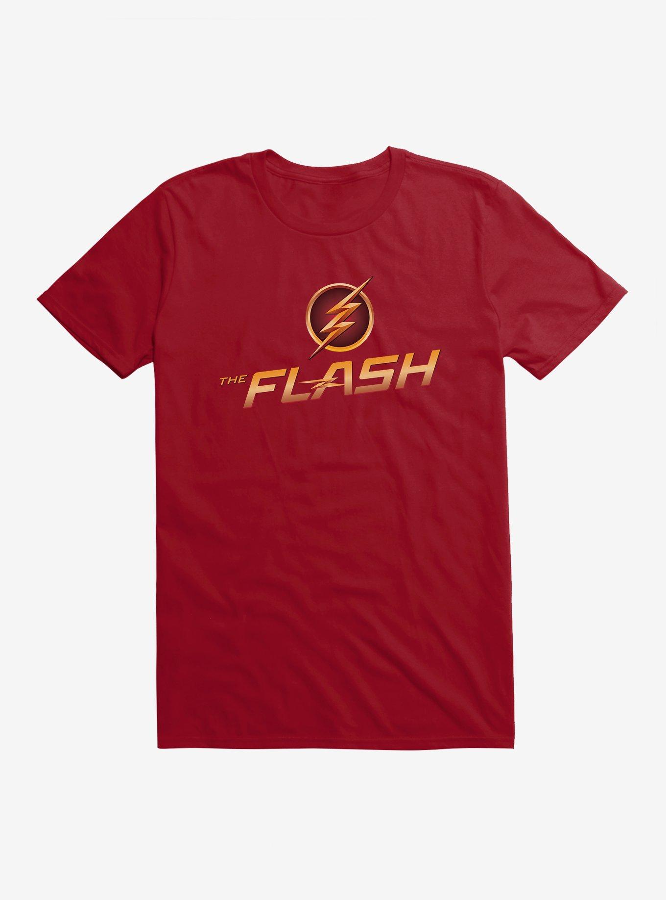 DC Comics The Flash Lightning Logo T-Shirt, INDEPENDENCE RED, hi-res