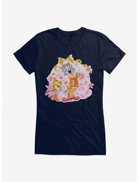 Tom And Jerry Chinese New Year Blossoms Girls T-Shirt, NAVY, hi-res