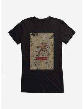 Tom And Jerry Jerry Mouse Sketch Girls T-Shirt, , hi-res