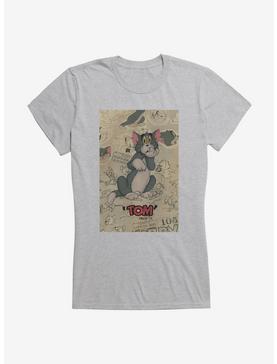 Tom And Jerry Tom Cat Sketch Girls T-Shirt, , hi-res