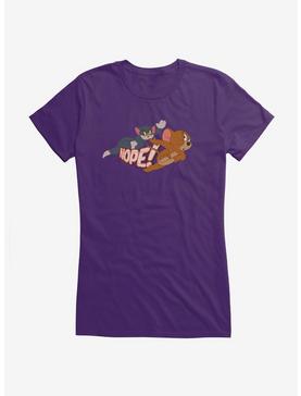 Tom And Jerry Jerry On The Go Girls T-Shirt, , hi-res