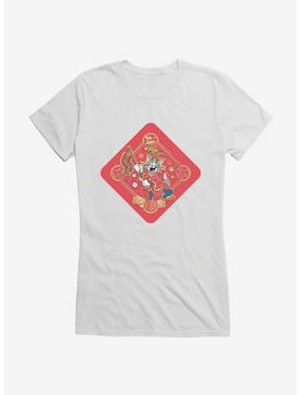 Tom And Jerry Chinese New Year Firecrackers Girls T-Shirt, WHITE, hi-res