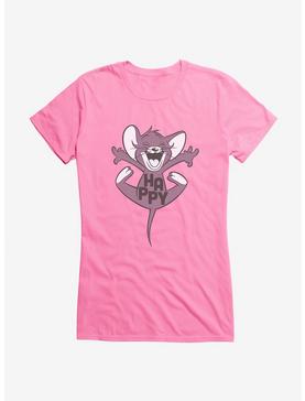 Tom And Jerry Happy Jerry Mouse Girls T-Shirt, , hi-res