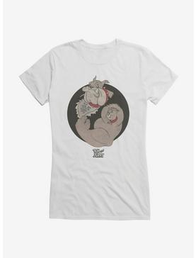 Tom And Jerry Retro Spike And Tyke Girls T-Shirt, WHITE, hi-res
