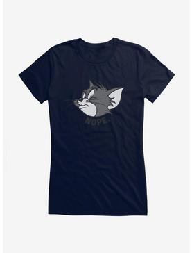 Tom And Jerry Not Today Tom Cat Girls T-Shirt, NAVY, hi-res