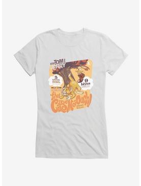 Tom And Jerry Only Six To Go Girls T-Shirt, WHITE, hi-res